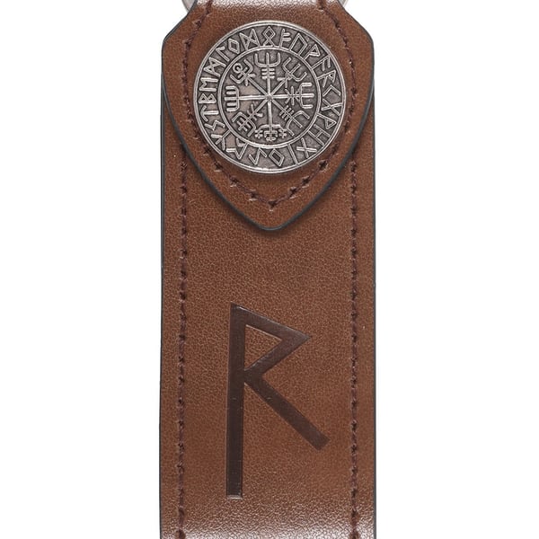 Something Different Journey Viking Rune Faux Leather Keyring
