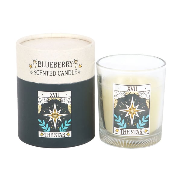 Something Different The Star Blueberry Tarot Vintage Candle