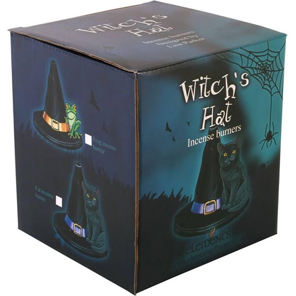 Lisa Parker Witch Hat With Cat Incense Cone Holder