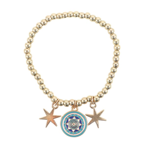 Something Different All Seeing Eye Beaded Charm Bracelet