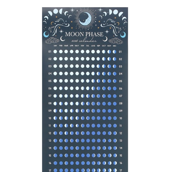 Something Different 2026 Moon Phases Wall Calendar (Pack of 12)