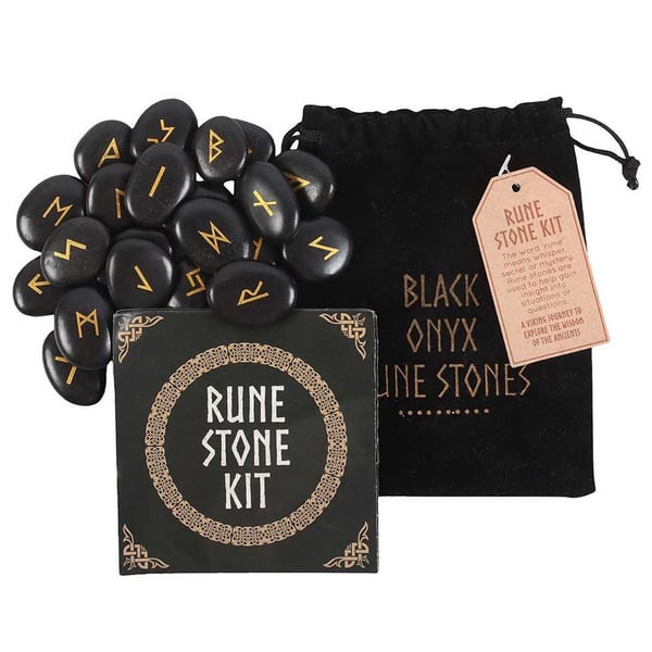 Something Different Onyx Viking Rune Stones (Pack of 25)