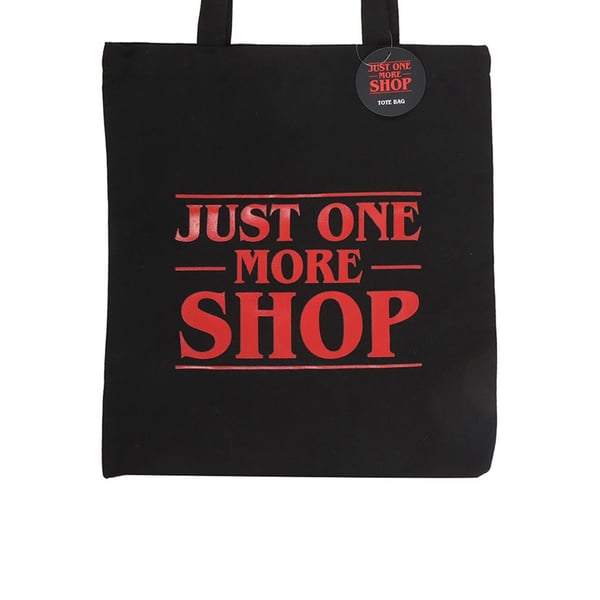 Something Different Just One More Shop tygkasse i polybomull