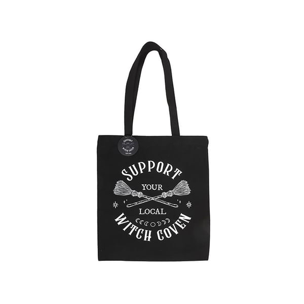 Something Different Support Your Local Witch Coven Polycotton Tote Bag