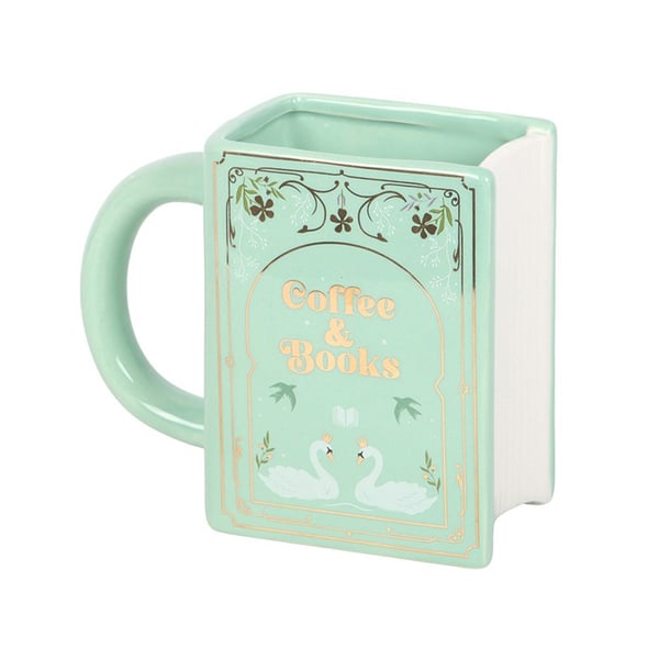 Something Different Coffee And Books Shaped Mug