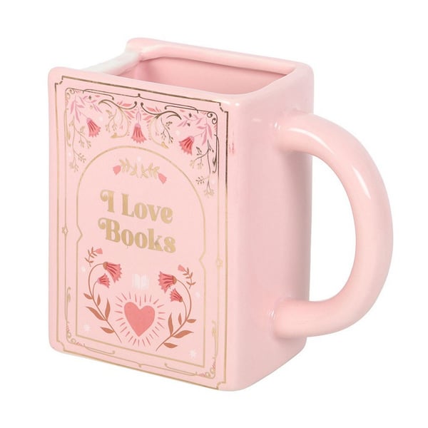 Something Different I Love Books Shaped Mug