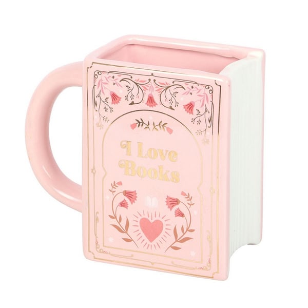 Something Different I Love Books Shaped Mug