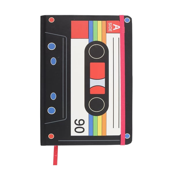 Something Different Retro Kassettband A5 Anteckningsbok