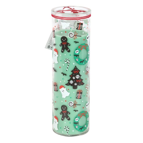 Something Different Merry Creepmas Cursed Candy Cane Tube Candle