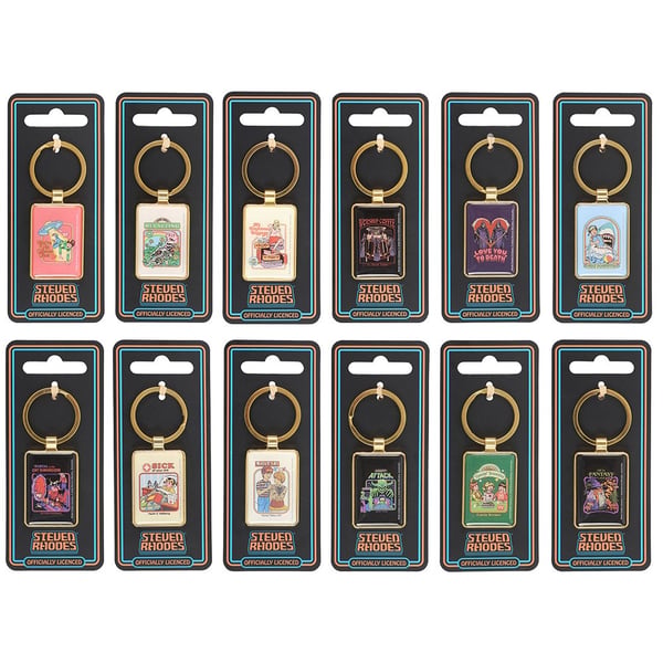 Steven Rhodes Enamel Keyring (Pack of 12)