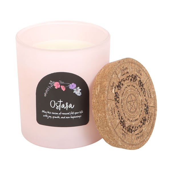 Something Different Wheel Of The Year Linen Fresh Ostara Candle & Holder