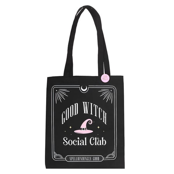 Something Different Good Witch Social Club Polycotton Tote Bag