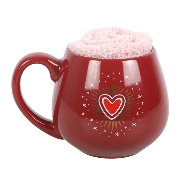Something Different Sacred Heart Mugg och Strumpset
