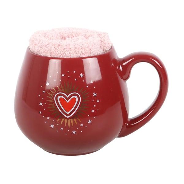 Something Different Sacred Heart Mugg och Strumpset
