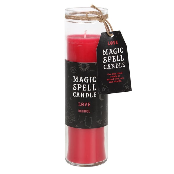 Something Different Love Magic Spell Red Rose Tube Candle