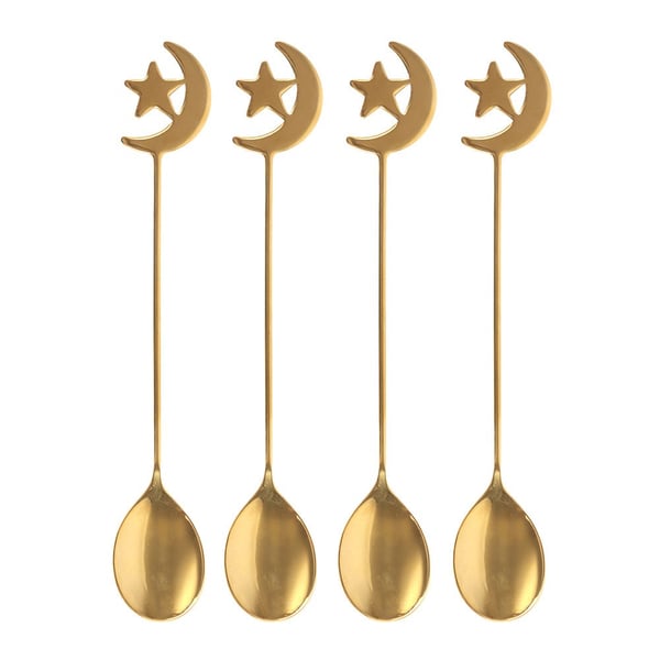 Something Different Star and Moon Teaspoons (Pack of 4)