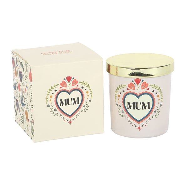 Something Different Mum French Tulip Folk Heart Scented Candle