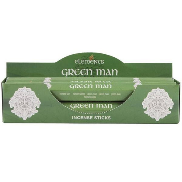 Elements Green Man røgelsespinde (æske med 6 pakker)