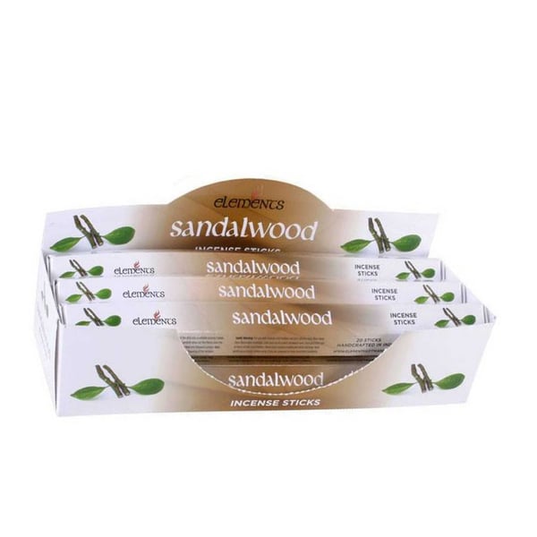 Something Different Elements rökelsepinnar 6-pack display-set sandelträ