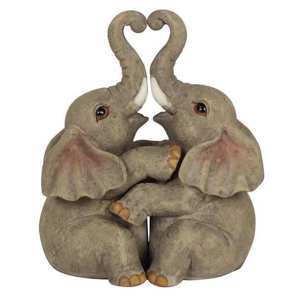 Something Different Embrace Elephant Couple Ornament