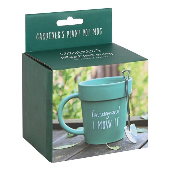 Something Different I Am Sexy And I Mow It Plant Pot Mug Set