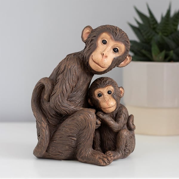 Something Different Monkey Mother And Baby Ornament