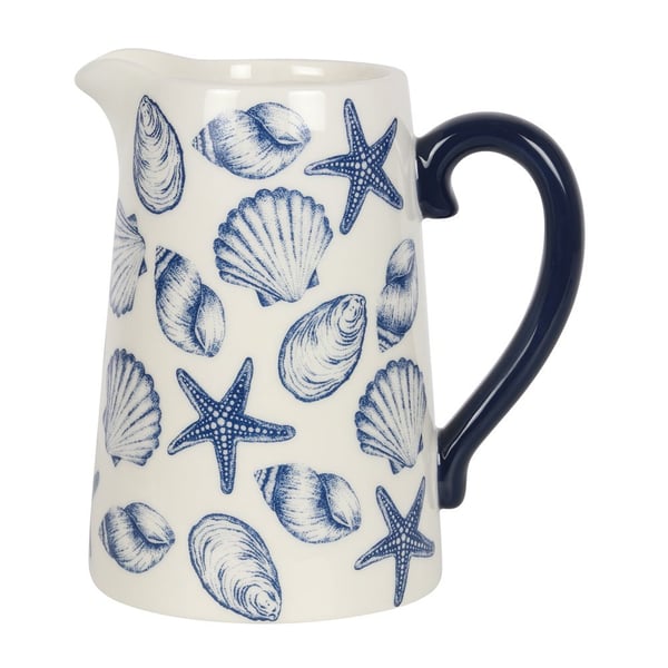 Something Different Coastal Charm Seashells Ceramic Flower Jug