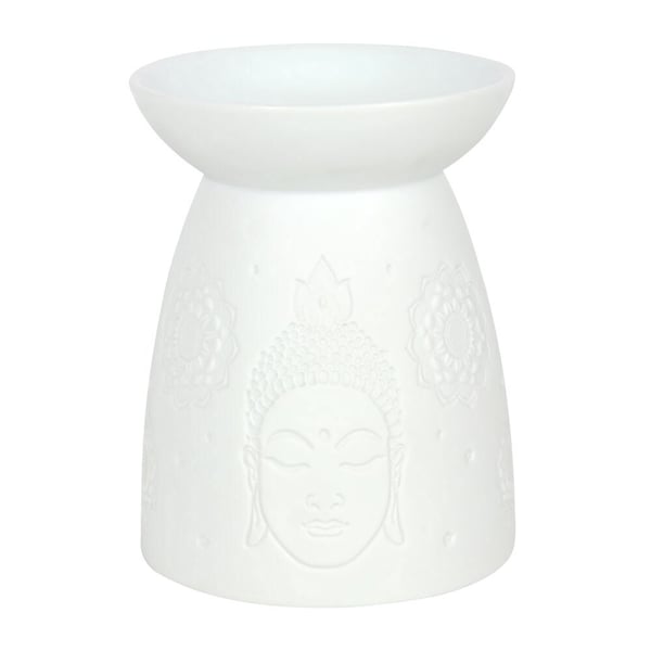 Something Different Keramisk Buddha hoved oliebrænder