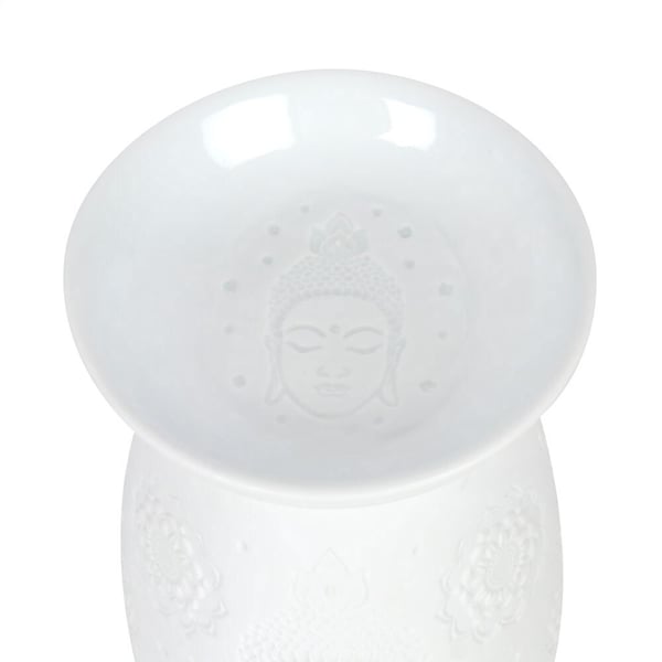 Something Different Keramisk Buddha hoved oliebrænder