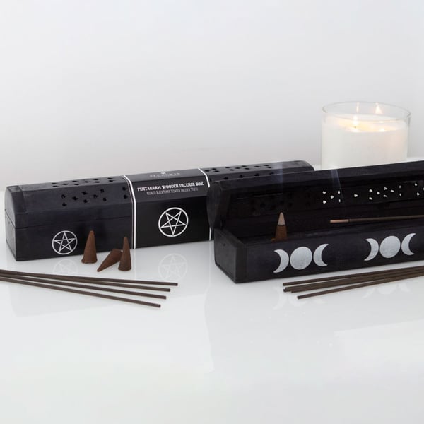 Elements Black Pepper Pentagram Wooden Incense Gift Set