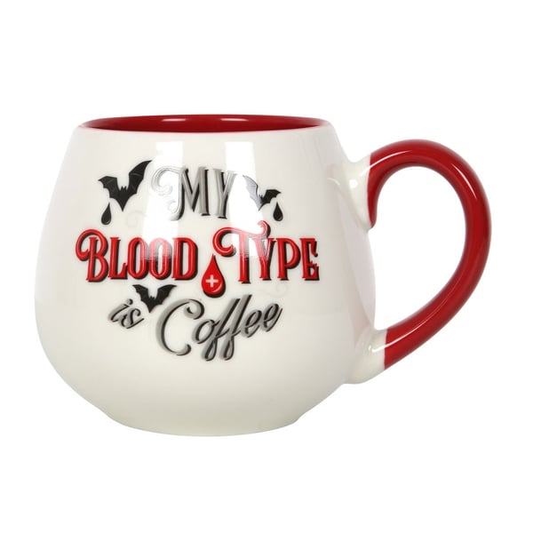 Something Different My Blood Type is Coffee Rounded Mug
