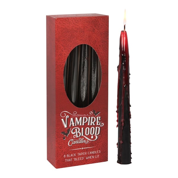Something Different Vampire Blood Tapered Candles (Pack of 8)
