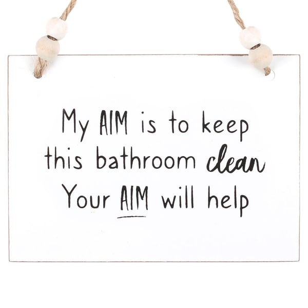 Something Different Your Aim Hanging Sign