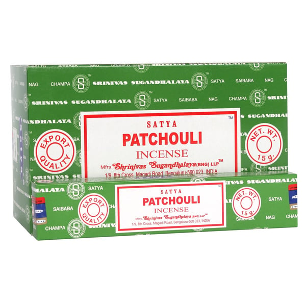 Satya Patchouli suitsuketikut (120 kappaleen pakkaus) Satya Patchouli suitsuketikut (120 kappaleen pakkaus)