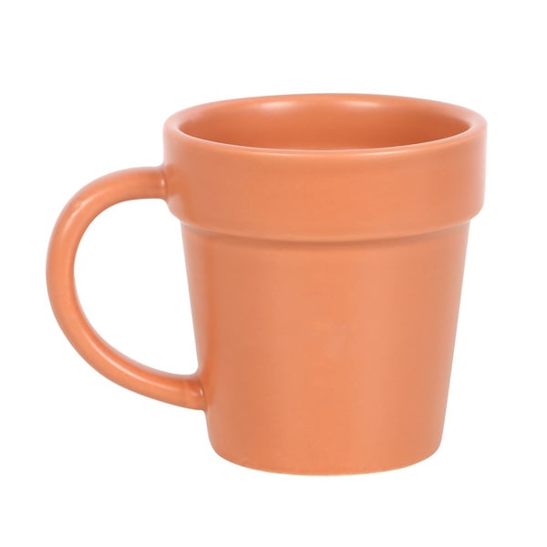 Something Different Plant Pot Ceramic Mug & Spoon Set