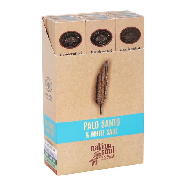 Native Soul Palo Santo & White Sage Smudge Incense Sticks (Pack of 96)