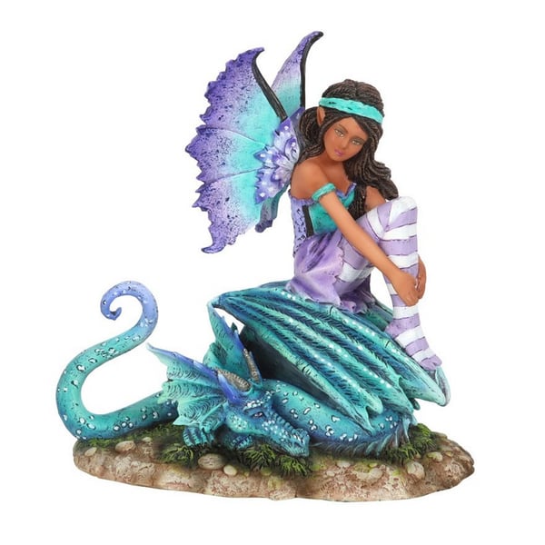 Amy Brown Dragon Perch Fairy Figurine