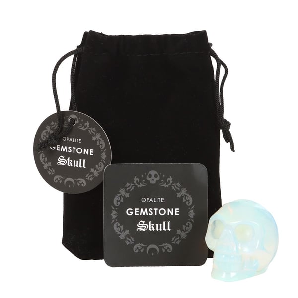 Something Different Dark Matter Opalite Skull Crystal