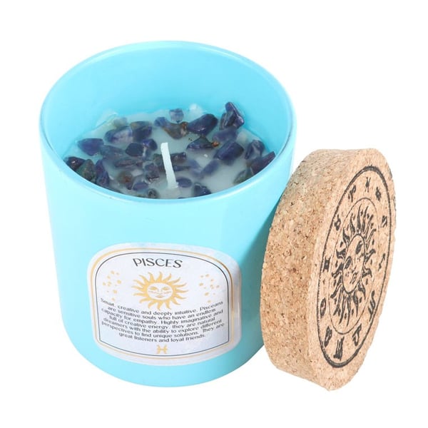 Something Different Pisces Gardenia Aquamarine Scented Candle