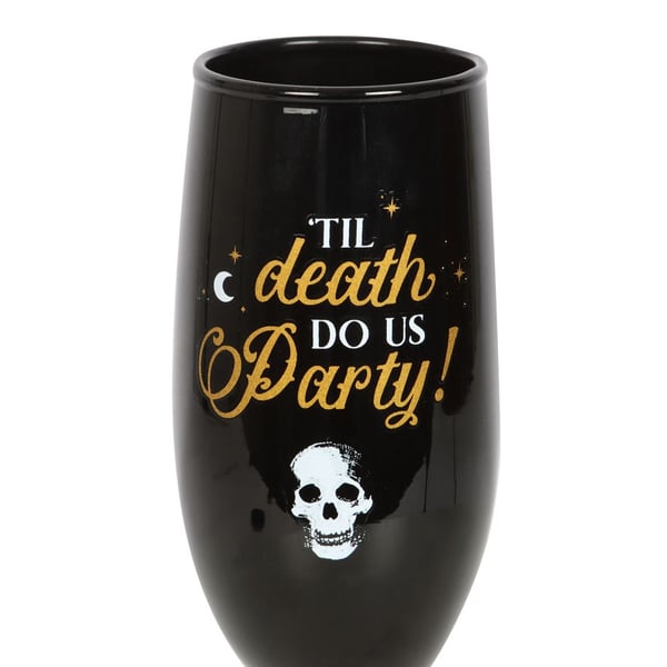 Something Different Till Death Do Us Party Champagne Flute Set (Pack of 2)