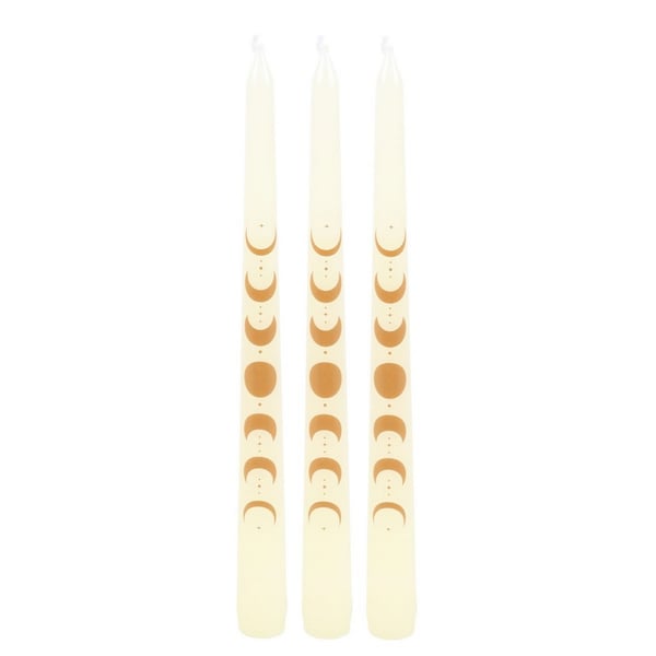 Something Different Moon Phases Taper Candle (Pack of 3)
