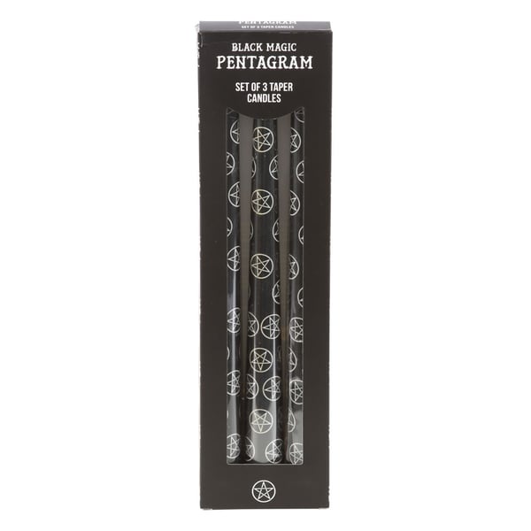 Something Different Magic Pentagram Taper Candle (Pack of 3)