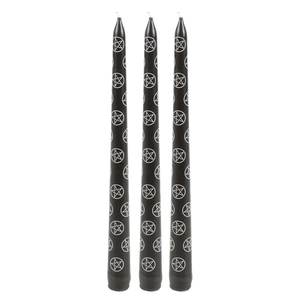 Something Different Magic Pentagram Taper Candle (Pack of 3)