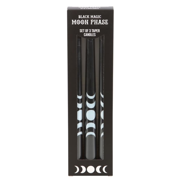 Something Different Magic Moon Phases Taper Candle (Pack of 3)