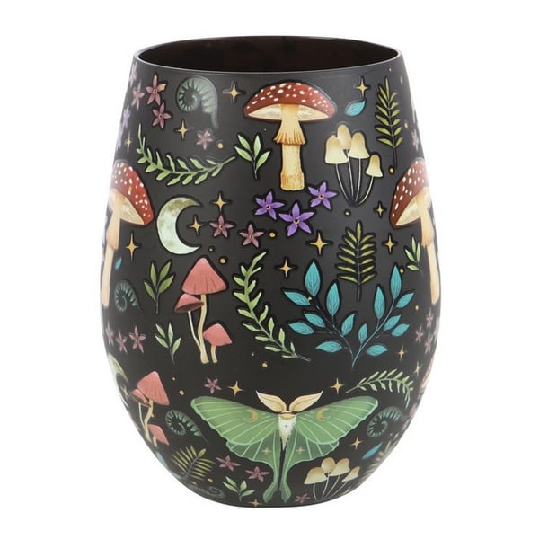 Something Different Dark Forest Printed Stemless Wine Glass