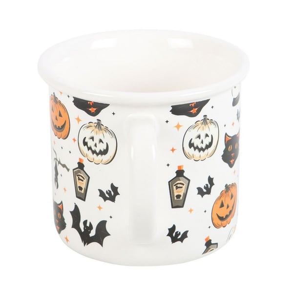 Something Different Spooky Katt Och Pumpa Mugg