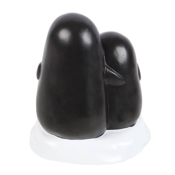 Something Different Snuggle Season Resin Penguin Ornament