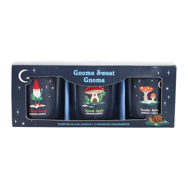 Something Different Gnome Sweet Gnome -kynttiläsetti (3 kpl)