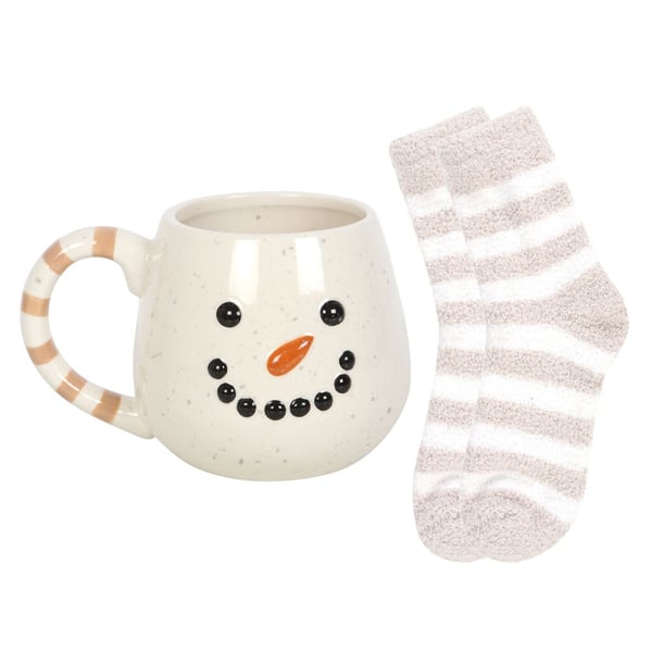 Something Different Snowman Mug and Sock Set