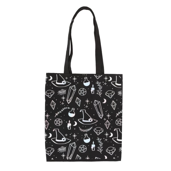 Something Different Crystal Witch Printed Polycotton Tote Bag